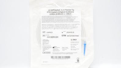 Boston Scientific 620110 3cm Flex Tip PTFE Urologic Guidewire 0.035in x 150cm(x)